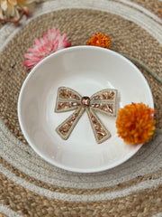 Rhinestone Bow Hair Pins - Exclusive